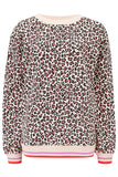 Eadie relaxed stone leopard sweatshirt